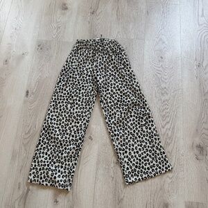 Zara Girls Wide Leg Leopard Sz.7